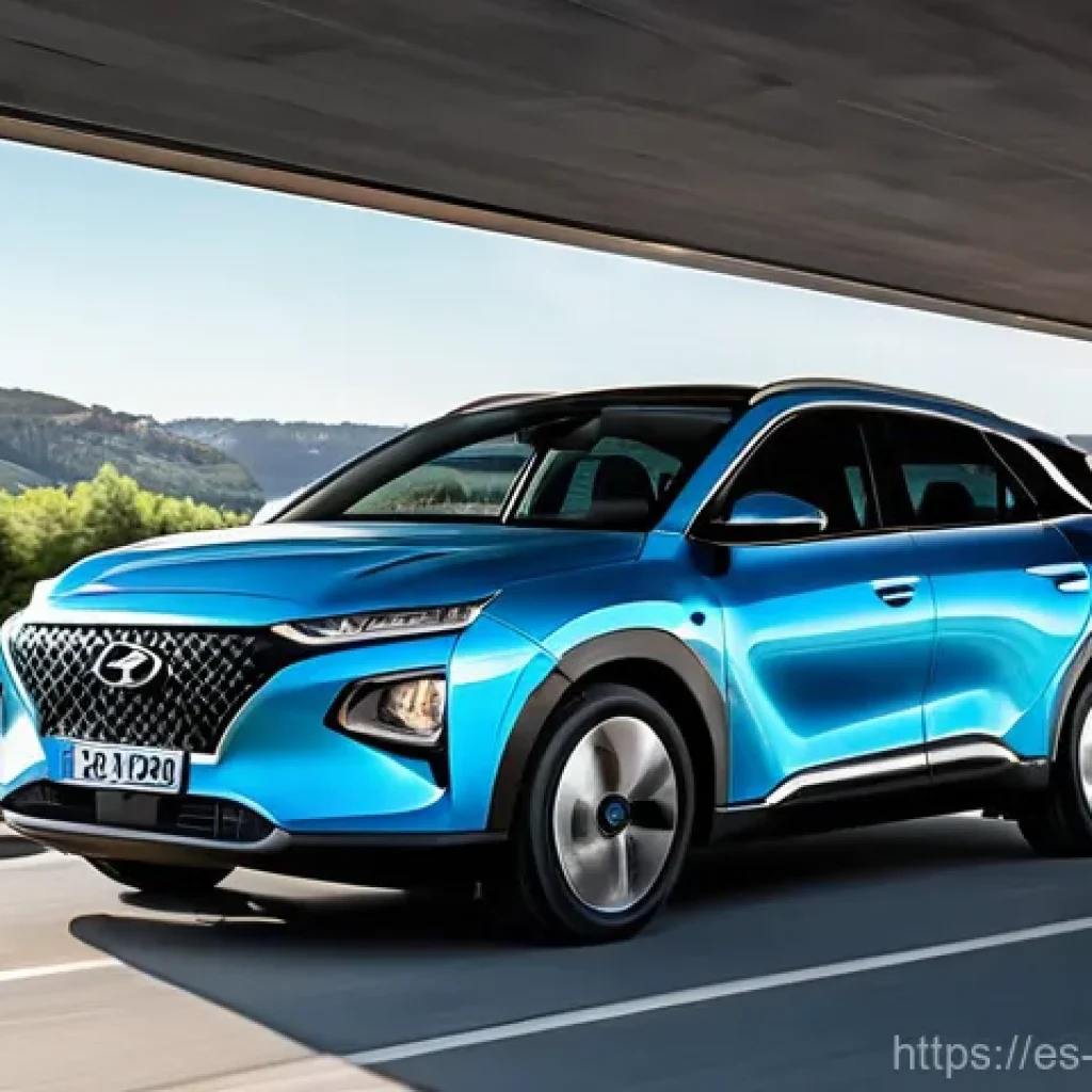 전기차 충전 인프라 - **Prompt: Spanish Electric Vehicle Freedom on the Open Road**
    "A vibrant, wide-angle shot of a s...