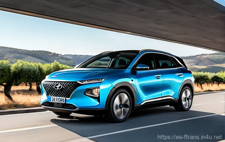 전기차 충전 인프라 - **Prompt: Spanish Electric Vehicle Freedom on the Open Road**
    "A vibrant, wide-angle shot of a s...