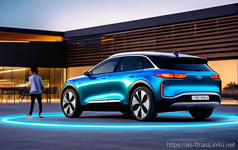 전기차 충전 인프라 - **Prompt: Smart Home Charging and Connector Showcase in a Spanish Garage**
    "A well-composed, bri...