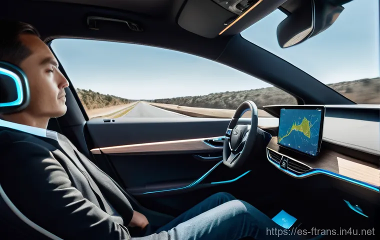 자율주행차 사고 - **Prompt:** A vibrant, utopian city of the near future, seen from a slightly elevated perspective. A...