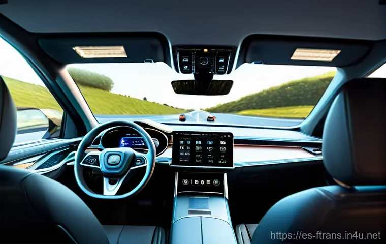 스마트 시티 자율주행차 - Here are three detailed image generation prompts in English, based on the provided text about autono...